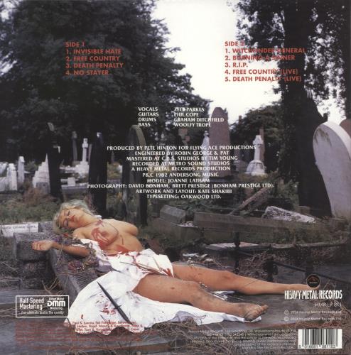 Witchfinder General Death Penalty - 180gm Orange Splatter Vinyl vinyl LP album (LP record) UK WCHLPDE866116