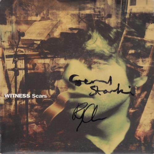 Witness (Indie) Scars - Autographed 7" vinyl single (7 inch record / 45) UK WTN07SC574547