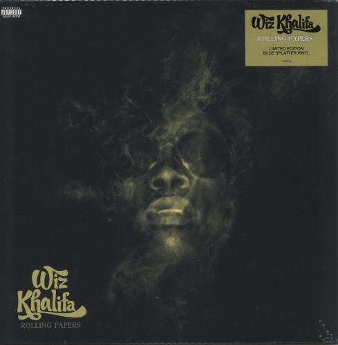 Wiz Khalifa Rolling Papers - Blue Splatter Vinyl - Sealed 2-LP vinyl record set (Double LP Album) US 9942LRO878063