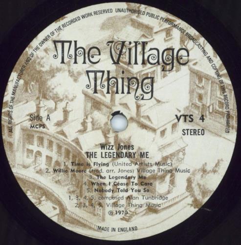 Wizz Jones The Legendary Me vinyl LP album (LP record) UK WIZLPTH802015