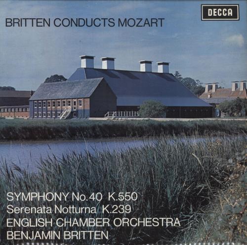 Wolfgang Amadeus Mozart Britten Conducts Mozart vinyl LP album (LP record) UK WZMLPBR742451