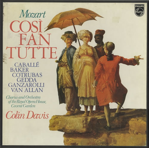 Wolfgang Amadeus Mozart Cosi Fan Tutte 4-LP vinyl album record set UK WZM4LCO533455