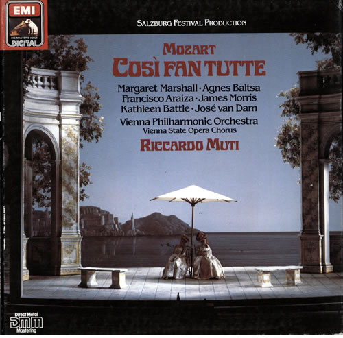 Wolfgang Amadeus Mozart Cosi Fan Tutte 4-LP vinyl album record set German WZM4LCO565278