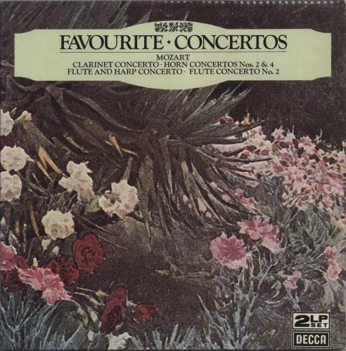 Wolfgang Amadeus Mozart Favourite Concertos 2-LP vinyl record set (Double LP Album) UK WZM2LFA878919