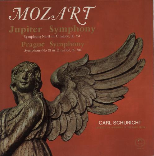 Wolfgang Amadeus Mozart Jupiter Symphony / Prague Symphony vinyl LP album (LP record) UK WZMLPJU751571