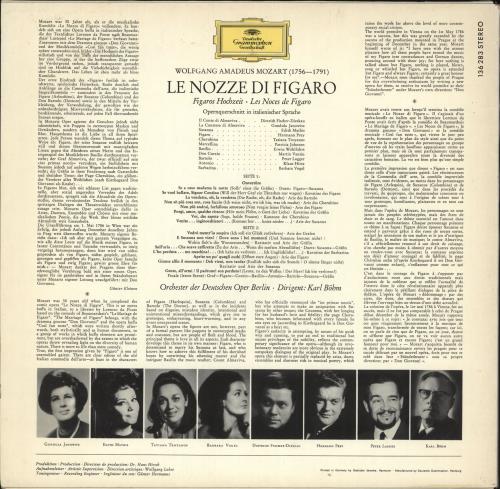 Wolfgang Amadeus Mozart Le Nozze Di Figaro vinyl LP album (LP record) German WZMLPLE710899