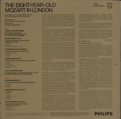 Wolfgang Amadeus Mozart Mozart In London 1764 vinyl LP album (LP record) Dutch WZMLPMO867511