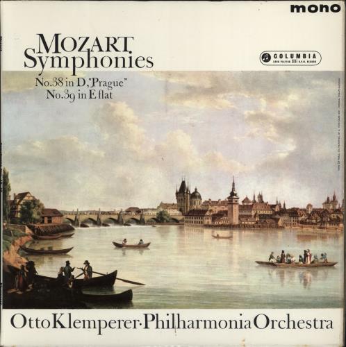 Wolfgang Amadeus Mozart Mozart Symphonies: No.38 in D, "Prague" & No.39 in E Flat vinyl LP album (LP record) UK WZMLPMO773479