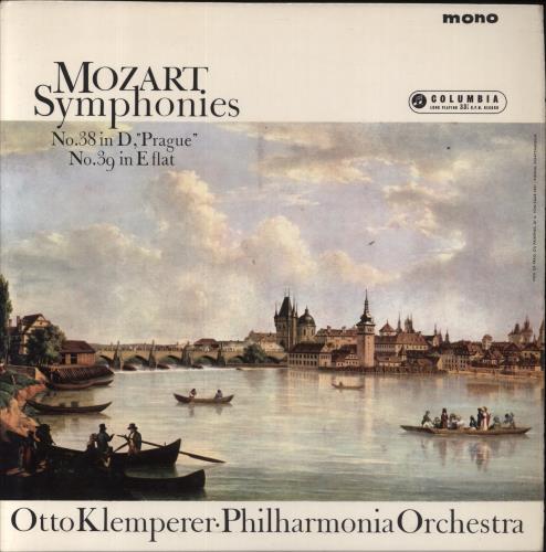 Wolfgang Amadeus Mozart Mozart Symphonies: No.38 in D, "Prague" & No.39 in E Flat vinyl LP album (LP record) UK WZMLPMO857041