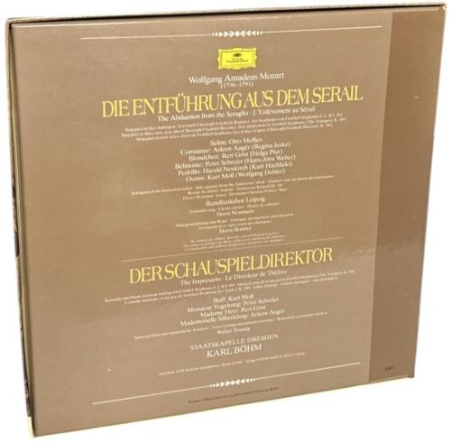 Wolfgang Amadeus Mozart Mozart: Die Entfhrung Aus Dem Serail / Der Schauspieldirektor Vinyl Box Set German WZMVXMO879667