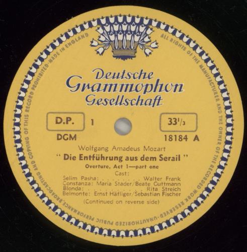 Wolfgang Amadeus Mozart Mozart: Die Entfuhrung Aus Dem Serail. A Singspiel In Three Parts 2-LP vinyl record set (Double LP Album) UK WZM2LMO862502