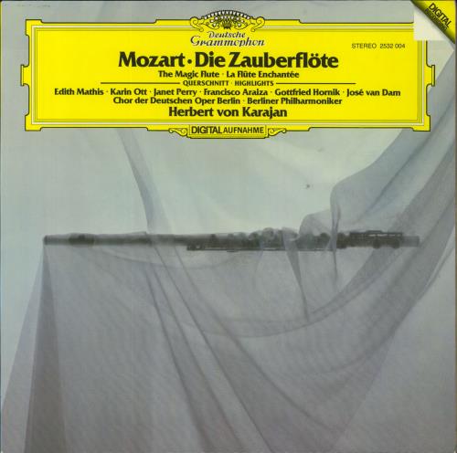 Wolfgang Amadeus Mozart Mozart: Die Zauberfl�te = The Magic Flute = La Fl�te Enchant�e (Querschnitt = Highlights) vinyl LP album (LP record) German WZMLPMO830575
