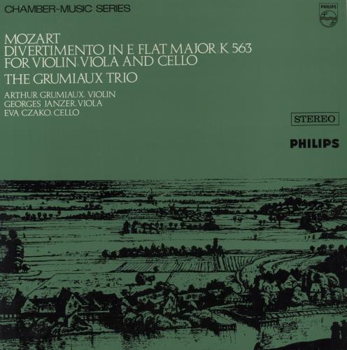 Wolfgang Amadeus Mozart Mozart: Divertimento In E Flat Major, K 563 For Violin, Viola And Cello vinyl LP album (LP record) UK WZMLPMO862239