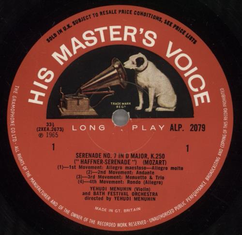 Wolfgang Amadeus Mozart Mozart: Haffner Serenade vinyl LP album (LP record) UK WZMLPMO888501