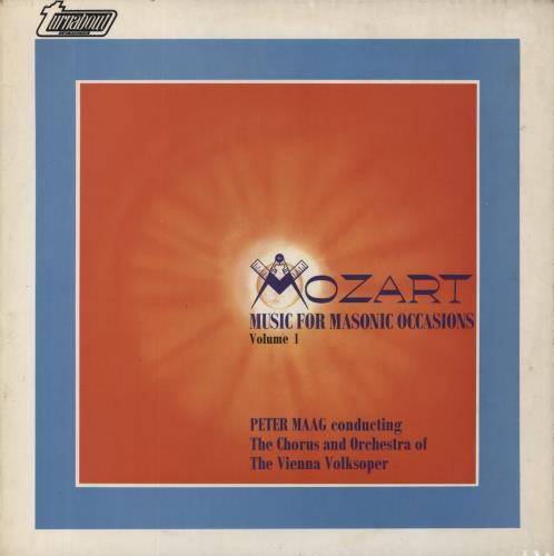 Wolfgang Amadeus Mozart Mozart: Music For Masonic Occasions 2-LP vinyl record set (Double LP Album) UK WZM2LMO857724