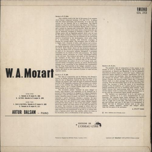 Wolfgang Amadeus Mozart Mozart: Piano Music Vol 5 vinyl LP album (LP record) UK WZMLPMO861671
