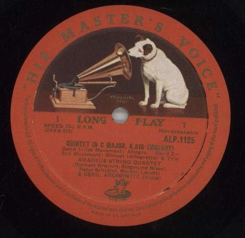 Wolfgang Amadeus Mozart Mozart: Quintet In C K.515 vinyl LP album (LP record) UK WZMLPMO862425