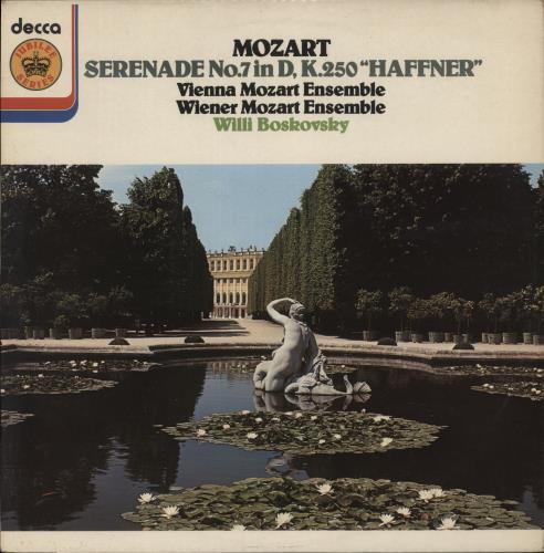 Wolfgang Amadeus Mozart Mozart: Serenade No.7 In D, K.250 "Haffner" vinyl LP album (LP record) UK WZMLPMO874915