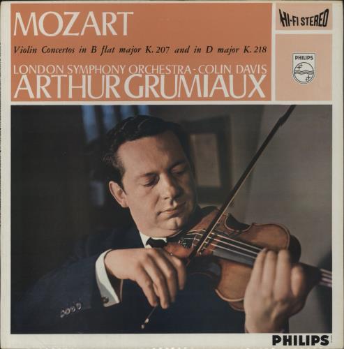 Wolfgang Amadeus Mozart Mozart: Violin Concertos In B Flat Major K. 207 And D Major K. 218 vinyl LP album (LP record) UK WZMLPMO862317