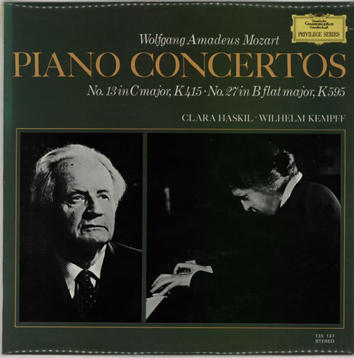 Wolfgang Amadeus Mozart Piano Concertos vinyl LP album (LP record) UK WZMLPPI612203