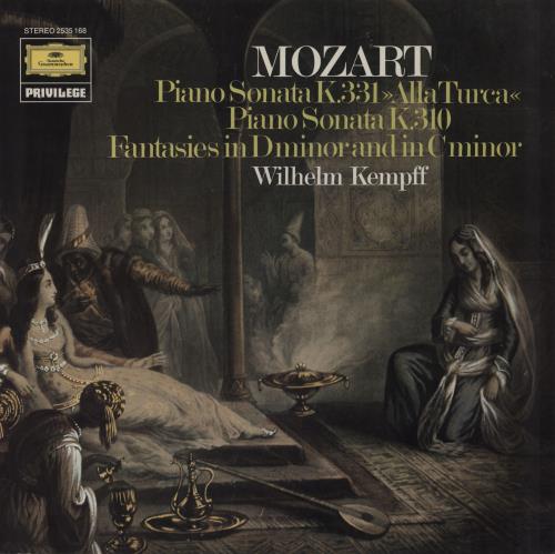 Wolfgang Amadeus Mozart Piano Sonata In A Major & A Minor vinyl LP album (LP record) UK WZMLPPI753568
