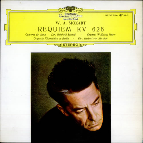 Wolfgang Amadeus Mozart Requiem KV 626 vinyl LP album (LP record) Spanish WZMLPRE528414