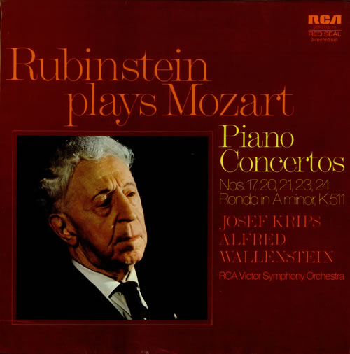 Wolfgang Amadeus Mozart Rubinstein Plays Mozart Piano Concertos Vinyl Box Set UK WZMVXRU539677