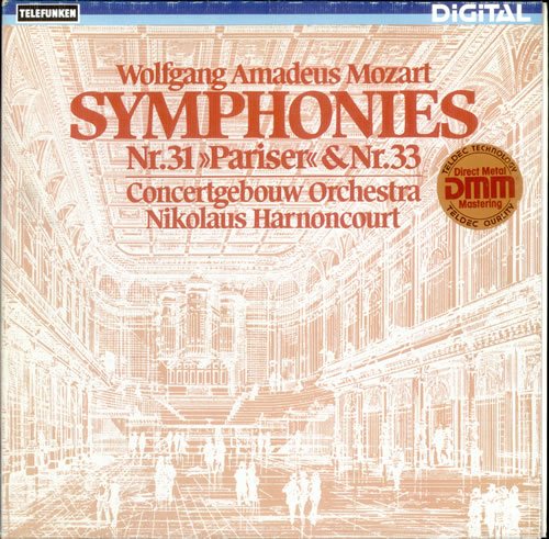 Wolfgang Amadeus Mozart Symphonies Nr. 31 'Pariser' & Nr. 33 vinyl LP album (LP record) German WZMLPSY528536