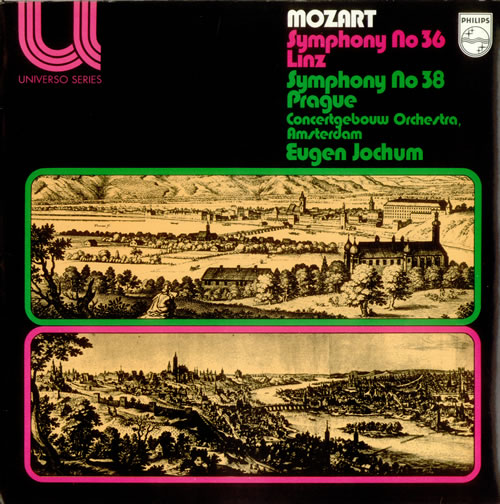 Wolfgang Amadeus Mozart Symphony No. 36 'Linz' & Symphony No. 38 'Prague' vinyl LP album (LP record) UK WZMLPSY537818