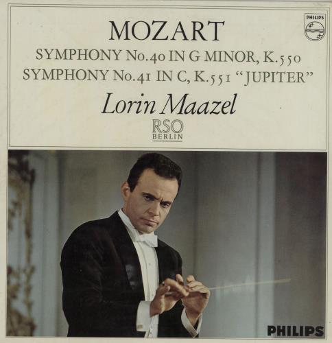 Wolfgang Amadeus Mozart Symphony No. 40 / Symphony No. 41 vinyl LP album (LP record) German WZMLPSY760963