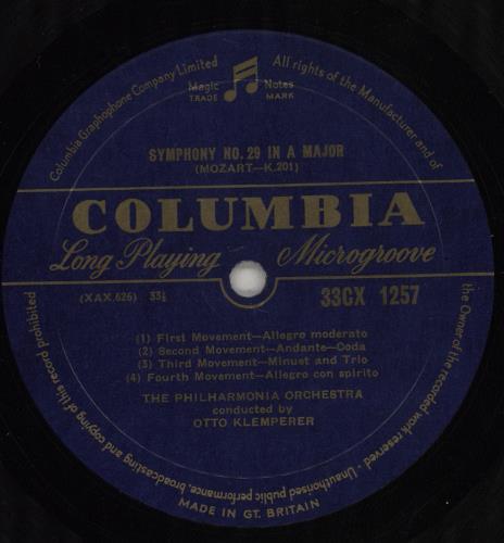 Wolfgang Amadeus Mozart Symphony No.29 in A Major, K.201 / Symphony No.41 in C Major, K.551 ("Jupiter") vinyl LP album (LP record) UK WZMLPSY750545