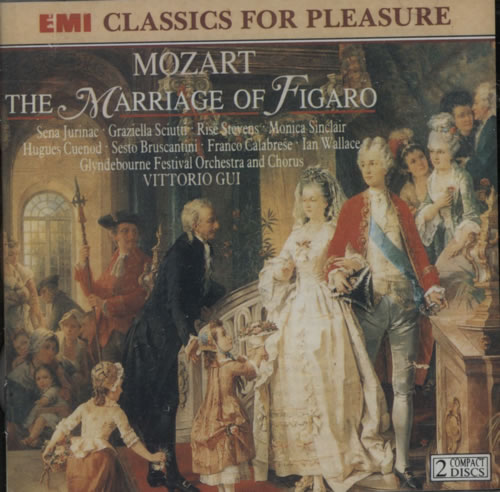 Wolfgang Amadeus Mozart The Marriage Of Figaro 2 CD album set (Double CD) UK WZM2CTH623782