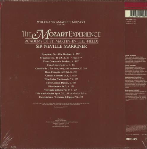 Wolfgang Amadeus Mozart The Mozart Experience Vinyl Box Set Dutch WZMVXTH831105