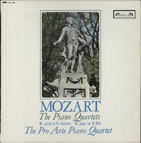 Wolfgang Amadeus Mozart The Piano Quartets vinyl LP album (LP record) UK WZMLPTH533165