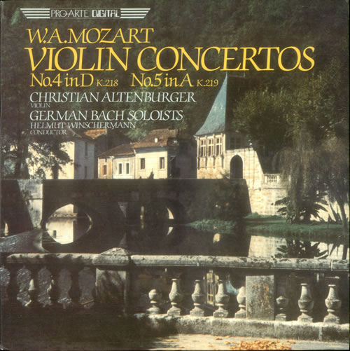 Wolfgang Amadeus Mozart Violin Concertos No. 4 in D, K.218 & No. 5 in A, K.219 vinyl LP album (LP record) US WZMLPVI531037