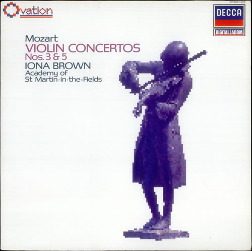 Wolfgang Amadeus Mozart Violin Concertos Nos. 3 & 5 vinyl LP album (LP record) UK WZMLPVI538039