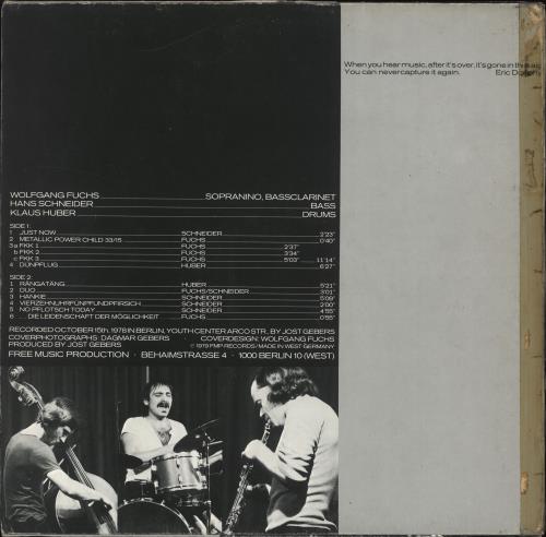 Wolfgang Fuchs Momente vinyl LP album (LP record) German Y4LLPMO708338