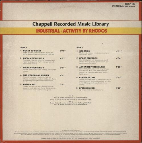 Wolfgang Kafer Industrial + Letter vinyl LP album (LP record) UK WO8LPIN508237