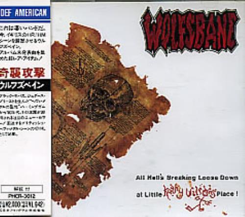 Wolfsbane All Hell's Breaking Loose Down CD single (CD5 / 5") Japanese WOLC5AL283575