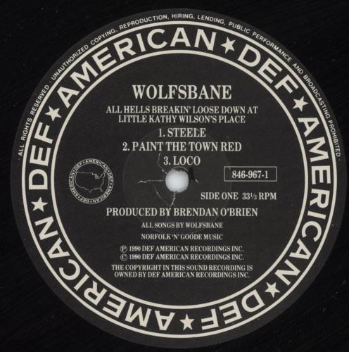 Wolfsbane All Hell's Breaking Loose... vinyl LP album (LP record) UK WOLLPAL500920