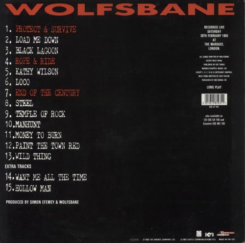 Wolfsbane Massive Noise Injection 2-LP vinyl record set (Double LP Album) UK WOL2LMA679409