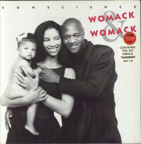 Womack & Womack Conscience - Hype Stickered vinyl LP album (LP record) UK WOMLPCO751773