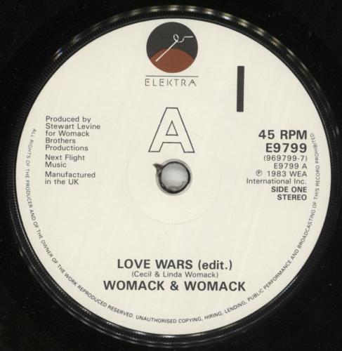 Womack & Womack Love Wars 7" vinyl single (7 inch record / 45) UK WOM07LO599280
