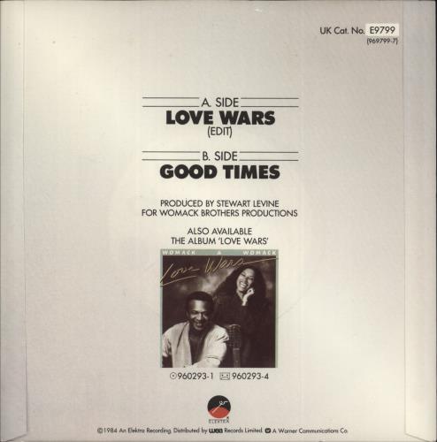 Womack & Womack Love Wars 7" vinyl single (7 inch record / 45) UK WOM07LO599280