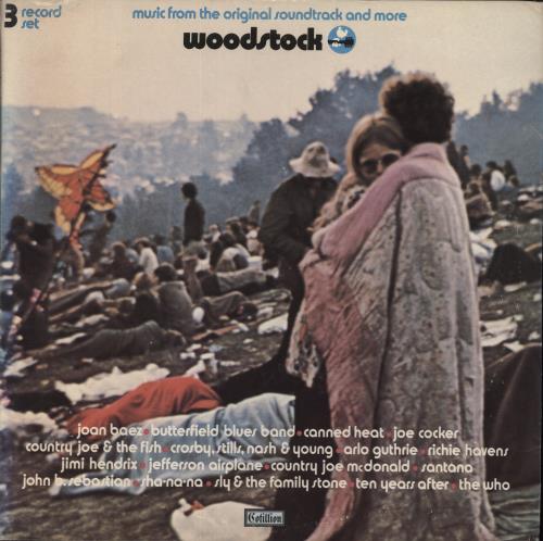 Woodstock Woodstock - EX 3-LP vinyl record set (Triple LP Album) US WP03LWO815930