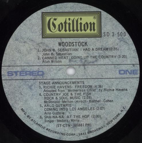 Woodstock Woodstock - EX 3-LP vinyl record set (Triple LP Album) US WP03LWO815930