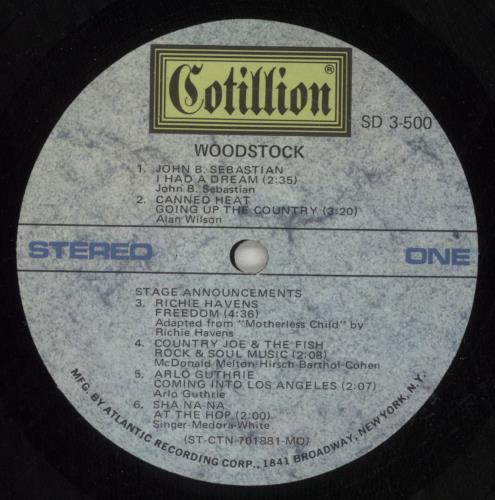 Woodstock Woodstock - Hype Stickered Sleeve 3-LP vinyl record set (Triple LP Album) US WP03LWO869285