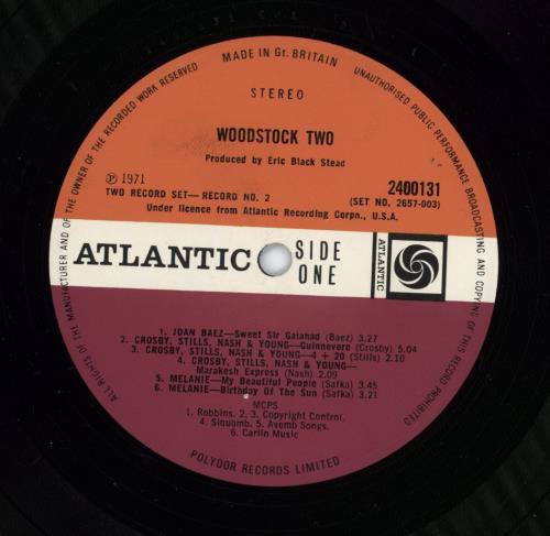 Woodstock Woodstock Two - EX 2-LP vinyl record set (Double LP Album) UK WP02LWO772759