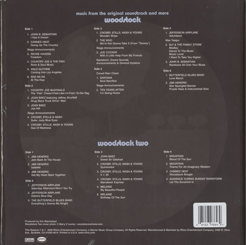 Woodstock Woodstock 5-LP vinyl album record set US WP05LWO486551