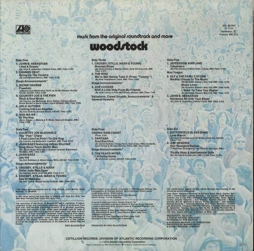 Woodstock Woodstock 3-LP vinyl record set (Triple LP Album) German WP03LWO591235